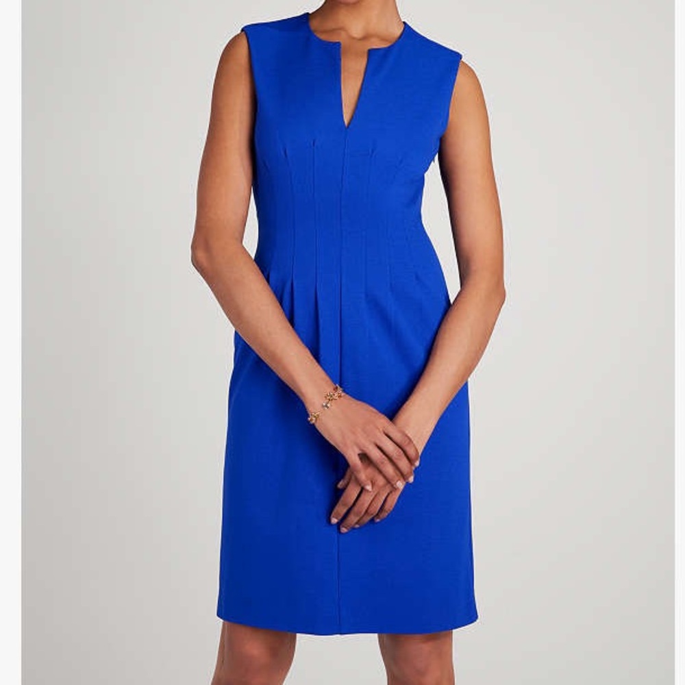 Kate Spade New York Seamed Ponte Dress Blueberry Sz 12